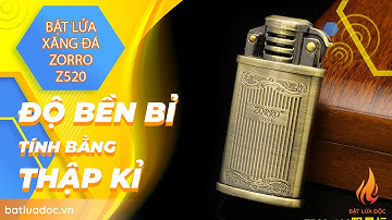 [SIÊU HOT] Hộp Quẹt Bật Lửa Xăng Đá Zorro Z520 Họa Tiết Hoa Văn Kẻ Sọc, Chất Liệu Bằng Đồng Cao Cấp