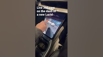 Trying out the live 360 view on this new Lucid EV Car