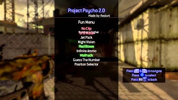 MW2 TU8 Mod Menu: Project Psycho 2.0 (HD) + Download