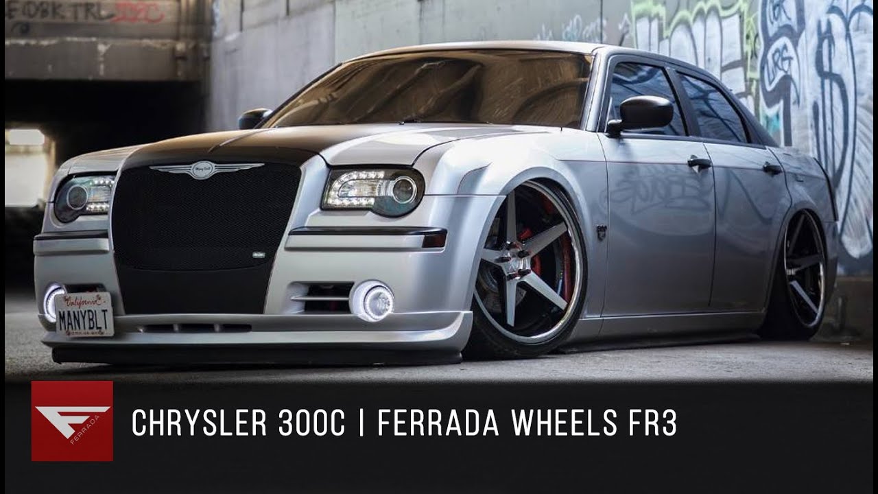 06 Chrysler 300 Bagged Ferrada Fr3 Machine Black Chrome Lip Youtube