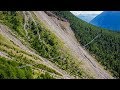 Charles kuonen suspension bridge  hiking switzerland  dji mavic 2 pro