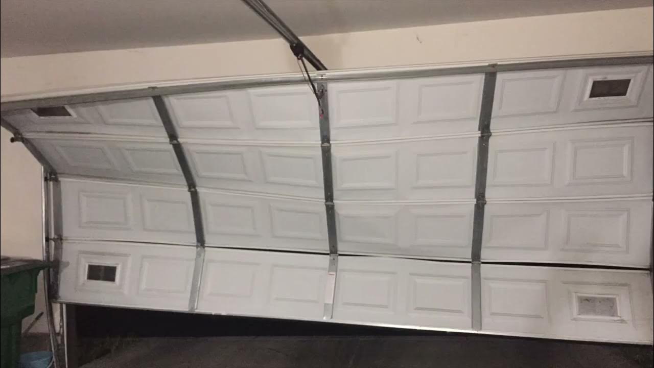 Damaged Garage Door Repair YouTube