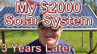 DIY Simple Solar System - 3 Year Review