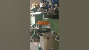 Curved screen printing machine, plastic bottle, detergent bottle screen printing machine