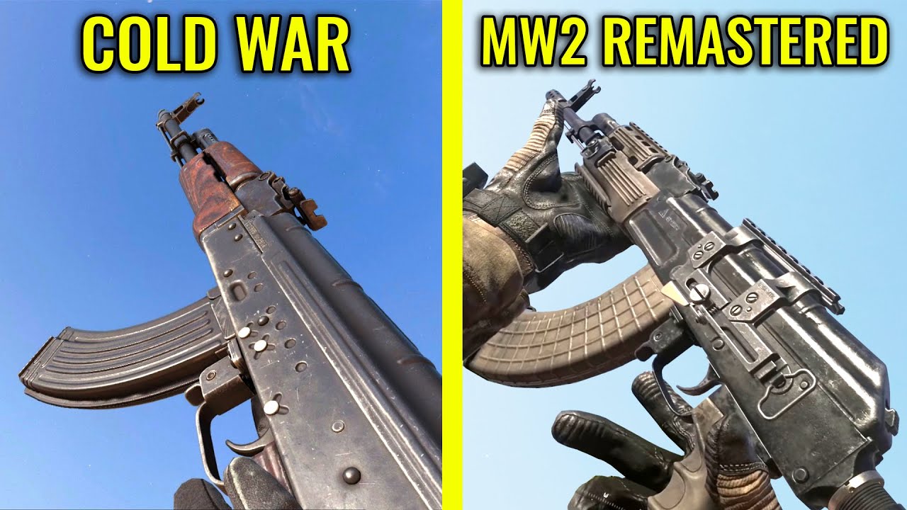 Call of Duty Black Ops Cold War vs Modern Warfare 2 Remastered