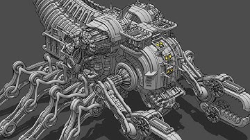 Live SciFi Modeling in Sketchup: Scorpion