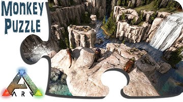 Exploring Ragnarok in Game - Ep 20 - Epic Center Canyon, Pillars, and Even More Waterfalls - ARK Map