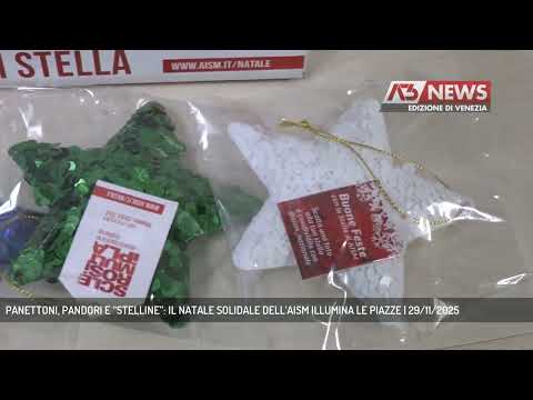 PANETTONI, PANDORI E “STELLINE”: IL NATALE SOLIDALE DELL’AISM ILLUMINA LE PIAZZE | 29/11/2025