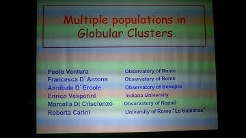 Multiple populations in Globular Clusters - P. Ventura (Parte I)