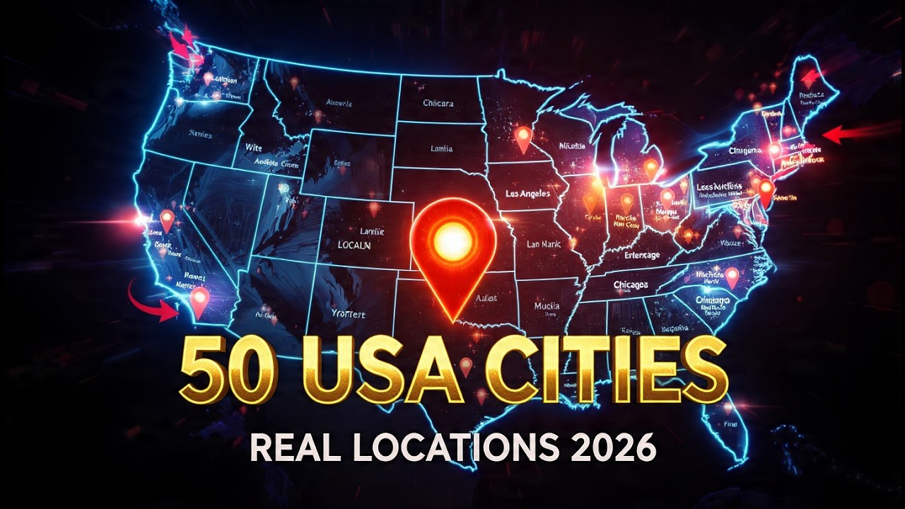 50 American Cities And Their Locations 2026 Update USA Major Cities 