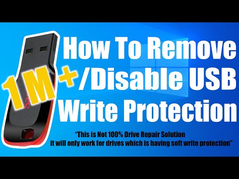 How To Remove / Disable USB Write Protection