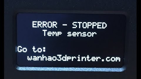 How to Fix D6 warning "error stopped, Tem sensor"?