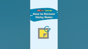 How to Recover Sticky Notes on Windows? #stickynotes #windows