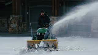 Take Your Neighborhood by Storm   John Deere 44 inch Snowblower