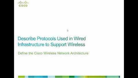 thinQtank Learning Training Camp - CCNA Wireless (WIFUND) - Describe Protocols Wired Infrastructure