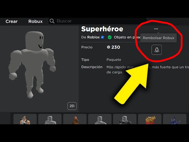 Como Reembolsar un Objeto en Roblox 2022😲😍 