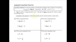 Rewrite Logarithmic Equations in Exponential Form