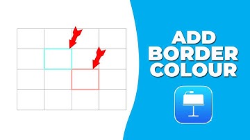 How to add Border colour into table cell in Apple Keynote