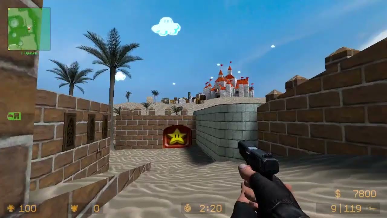 Counter-Strike: Source level: De_Dust2_Mariostyle by DocRock and qUiCkSiLvEr
