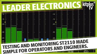 Testing and monitoring ST2110 made simple for operators and engineers.