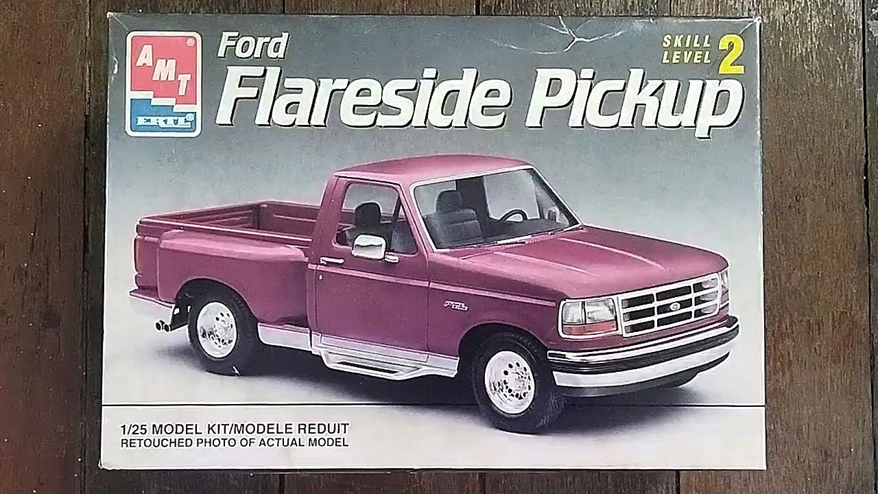 1/25 AMT 1992 Ford F-150 Flareside Plastic Model Kit