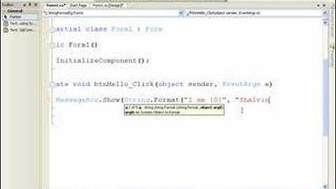 C#  String.Format - Shalvin