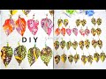 TUTO BOUCLES D'OREILLES FEUILLES EN WAX /// DIY LEAF EARRINGS IN WAX. (M.Pokora -JJ Goldman insp.💃)