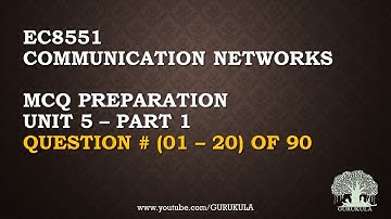 Computer Networks MCQ Preparation | Unit 5 - Part 1