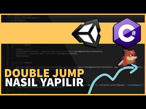 BASİT DOUBLE JUMP NASIL YAPILIR | Unity 2D 3D C#