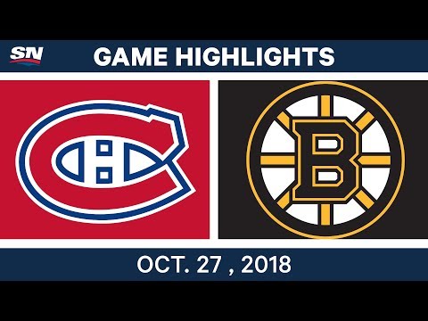 NHL Highlights | Canadiens vs. Bruins - Oct. 27, 2018