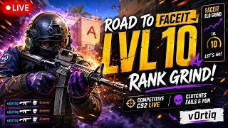 Road To Faceit Level 10 🔥 | CS2 Solo Queue Grind | v0rtiq