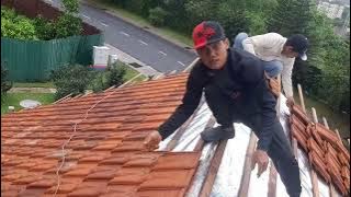 Nyusun atap rumah kasebo 