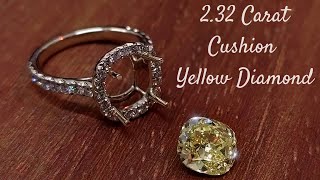 2.32 Carat Yellow Diamond Ring Handmade - How To Make