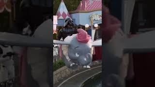 Darth Vader Rides The Dumbo Ride At Disneyland