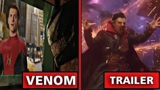 Venom Post-Credit Scene Comparison with Trailer SPIDERMAN NO WAY HOME
