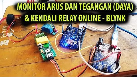 (IOT) MONITOR ARUS DAN TEGANGAN (DAYA) DAN KENDALI SECARA ONLINE via Blynk (sensor pzem-004t)