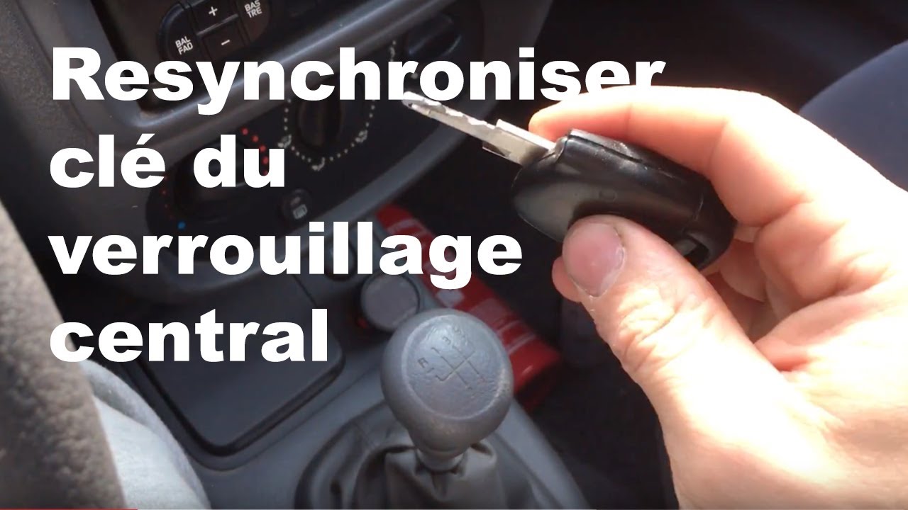 Resynchroniser clé du verrouillage central sur une Renault Clio 2