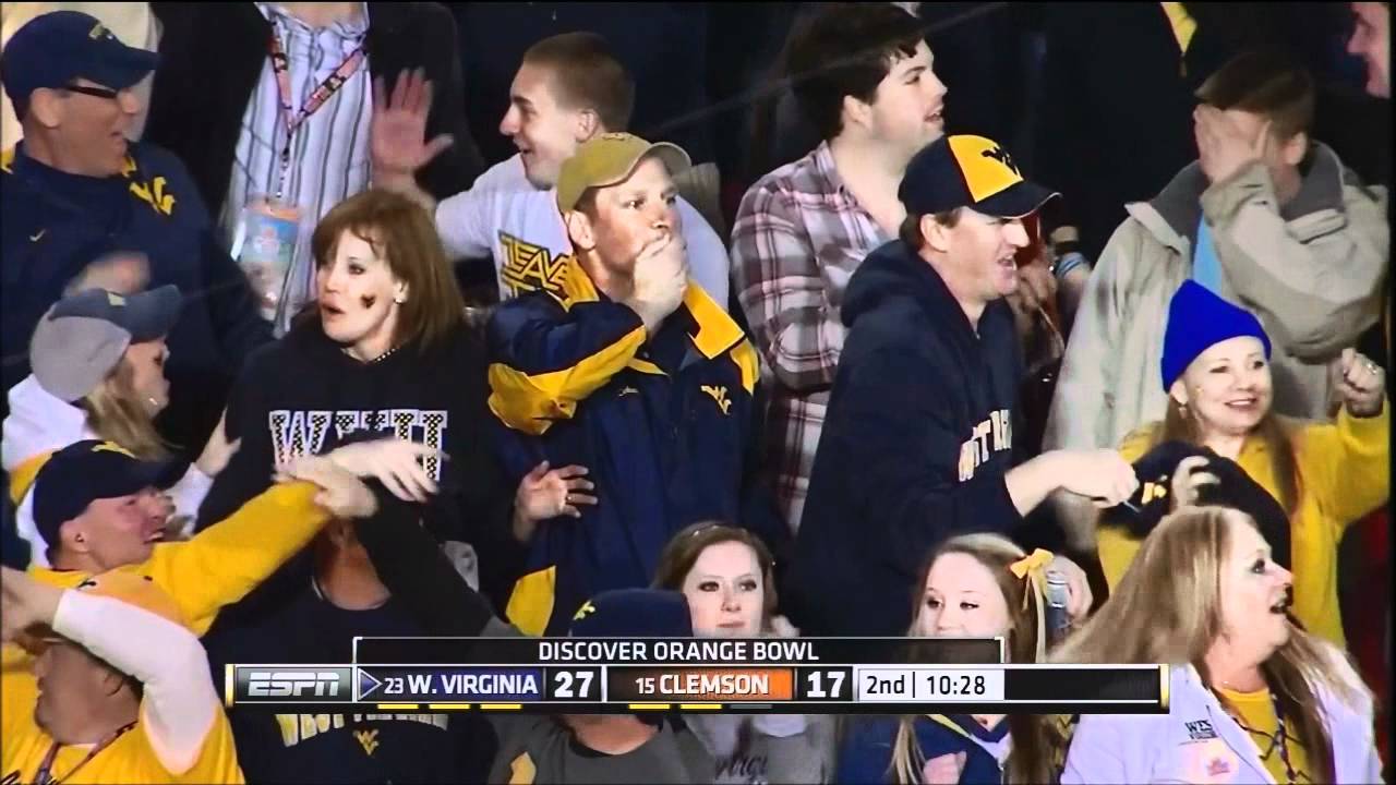 Darwin Cook 99 Yard Fuble Return for TD- West Virginia vs Clemson