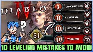 Diablo 4 - All 5 Classes FAST Level 1 to 50 Guide - 10 IMPORTANT Leveling Tips You NEED To Do!