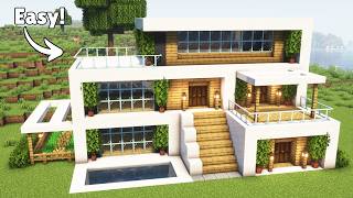 Minecraft Modern House Build