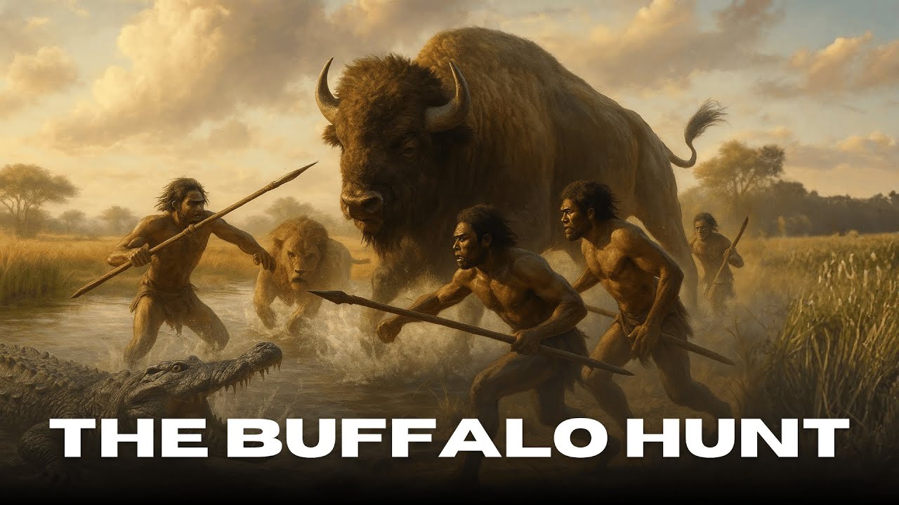 Life 4.3 Million Years Ago: The Buffalo Hunt for Survival - YouTube