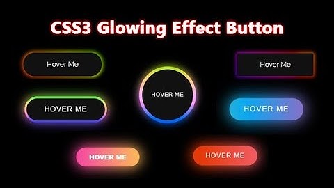 glowing button effect css  + code in description