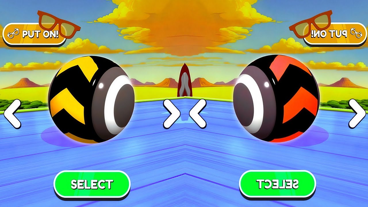 🟡🔴Sky Rolling Ball 3D Vs Reversed Gameplay SpeedRun Max Level 392