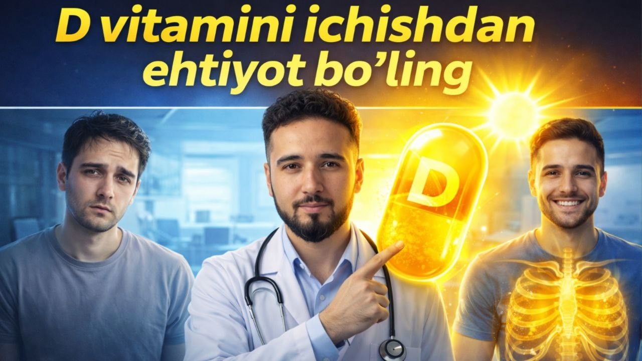 D vitamini ichmasangiz nima bo`ladi ?!