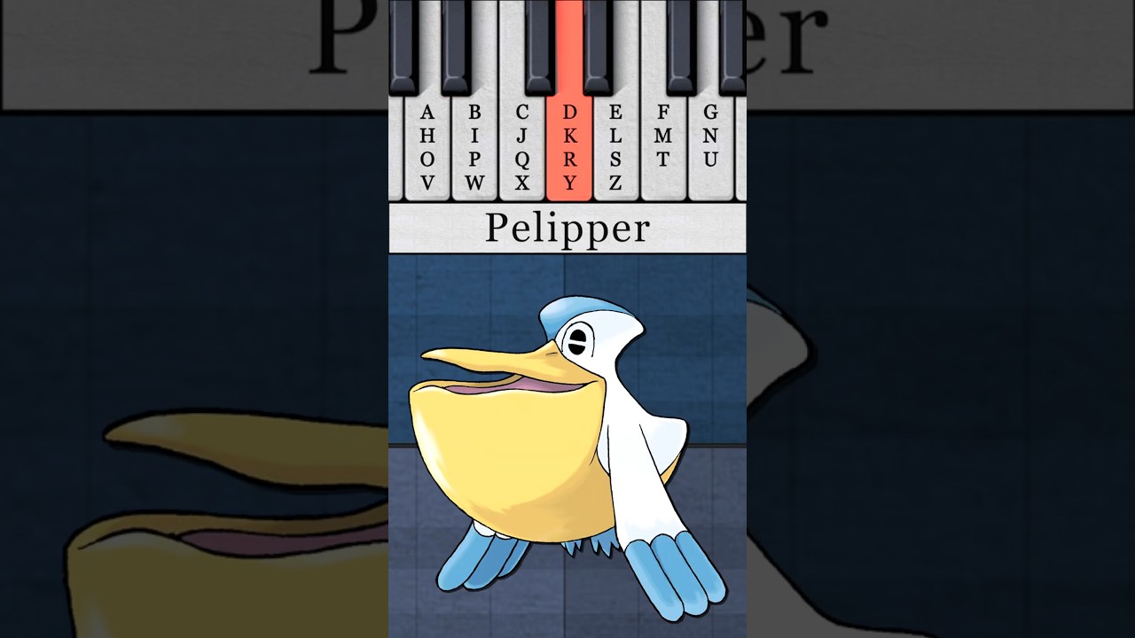 Wingull and Pelipper turned into a musical jingle! #pokemon #piano #jingle