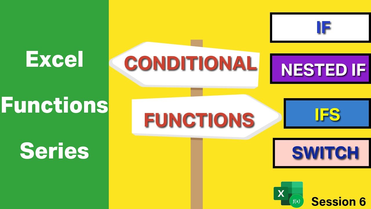 Excel Conditional Functions - IF | NESTED IF | IFS | SWITCH # ...