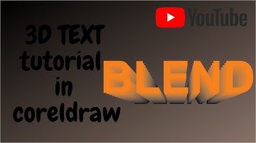 How to create 3D text in coreldraw / Priya sharma pangorta