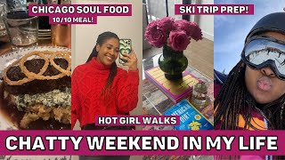 Prepping for my SKI TRIP,  apartment decor updates, dinner at VIRTUE, & making cookies | VLOG