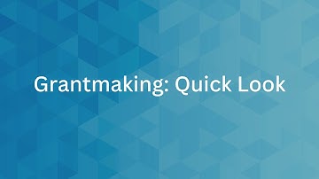 Grantmaking: Quick Look | Salesforce Trailhead