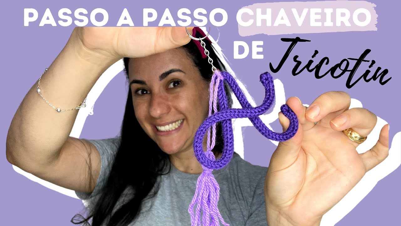 Como fazer um chaveiro de Tricotin